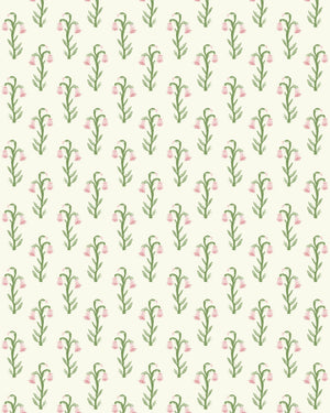 Bluebell Linen Fabric in Pink