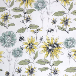 Bumblebee and Flora- Cotton Twill