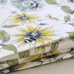 Bumblebee and Flora - Organic Cotton Half Panama