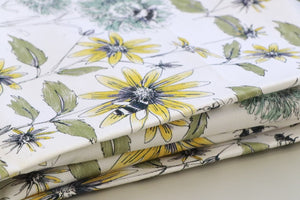 Bumblebee and Flora - Organic Cotton Half Panama