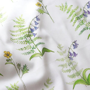Buttercup and Bluebells Fabric- Cotton Drill