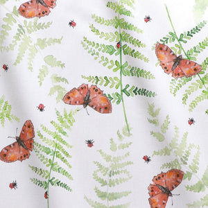 Butterfly and Fern Fabric- Cotton Drill