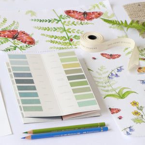 Butterfly and Fern Fabric- Cotton Drill