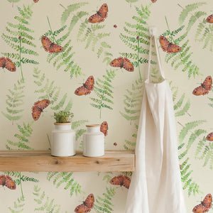 Sustainable Butterfly and Wallpaper