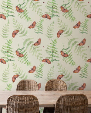 Sustainable Butterfly and Wallpaper