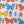 Beetle and Butterfly Fabric - Organic Cotton