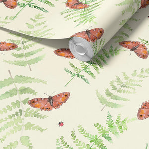 Sustainable Butterfly and Wallpaper
