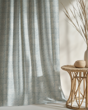 Checkers Linen Fabric by Annika Reed Studio