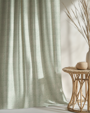 Checkers Linen Fabric by Annika Reed Studio