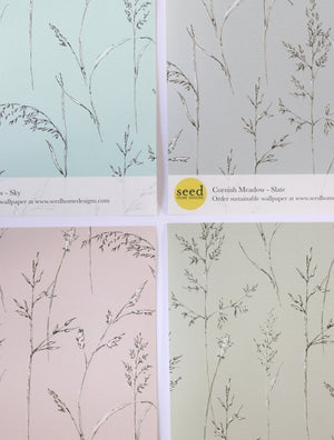 Cornish Meadow Sustainable Wallpaper