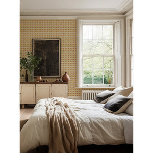 Cross Stitch in Orange Yarn Wallpaper