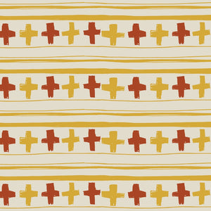 Cross Stitch in Orange Yarn Wallpaper