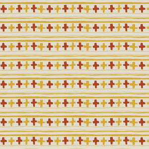 Cross Stitch in Orange Yarn Wallpaper