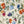 Freya wallpaper by Curate Space in off-white, close-up of loose painterly flowers and leaves