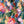 Margot wallpaper by Curate Space in green, close-up of painterly roses and wildflowers