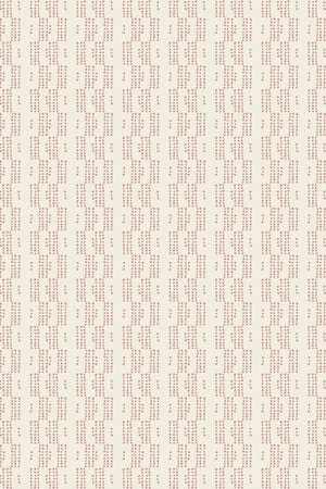 Mia wallpaper by Curate Space in soft pink, full repeat of rows of dots forming a stripe