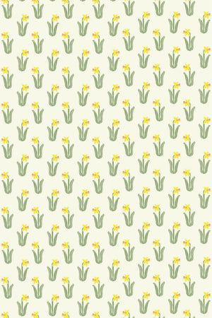 Daffodil Linen Fabric by Annika Reed Studio