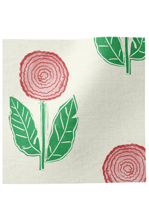 Dahlia Linen Fabric by Annika Reed Studio