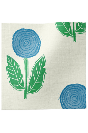 Dahlia Linen Fabric by Annika Reed Studio