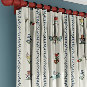 Dance Away in the Garden Linen Fabric by Annika Reed Studio