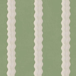 Double Scroll Stripe Wallpaper