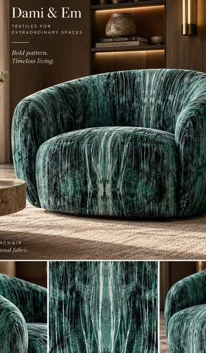 Emerald Forest velvet detail