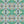 Franny wallpaper by Tatie Lou in pink and green, full repeat of a kaleidoscopic floral