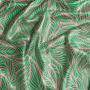 Agnes Green and Pink Lustre Velvet