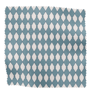 Harlequin Parade Linen Fabric in Blue, small scale