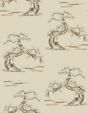 Japanese Tree Velvet Fabric
