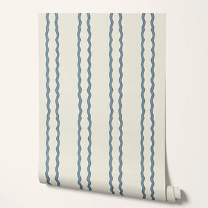 Jester Lines in Blue Wallpaper