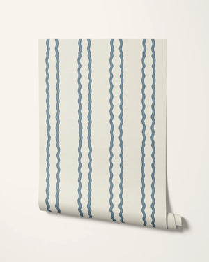 Jester Lines in Blue Wallpaper