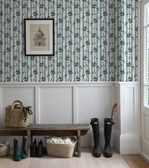 Little Fiorita Stripe Wallpaper