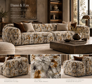 Ashed Marble Velvet Fabric