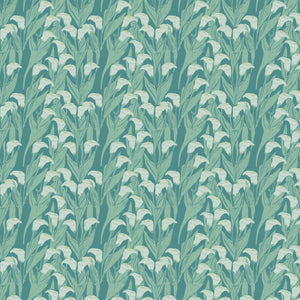 Calla Lily Blooming Green Wallpaper