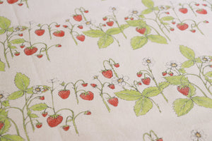 Organic Strawberry Patch Linen