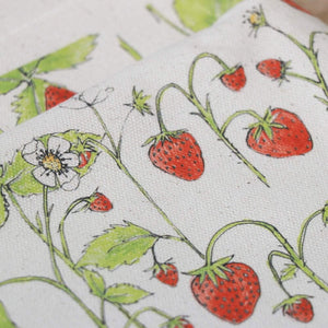 Organic Strawberry Patch Linen