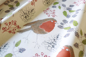 Organic Turn of the Seasons Robin Linen