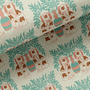 Pair of Dogs Linen