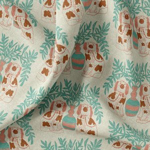 Pair of Dogs Linen