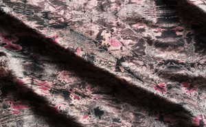 Pale Rose Marble Velvet Fabric