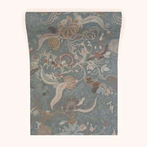 Chintz 21 Grasscloth in Washbrook by Parker and Jules