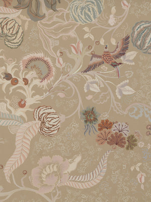 Chintz 21 Wallpaper in Sepia Stone by Parker and Jules