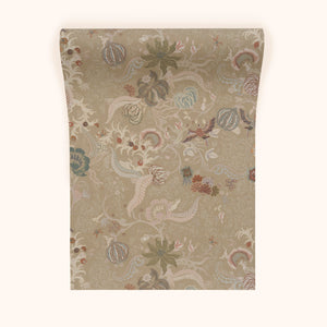 Chintz 21 Wallpaper in Sepia Stone by Parker and Jules