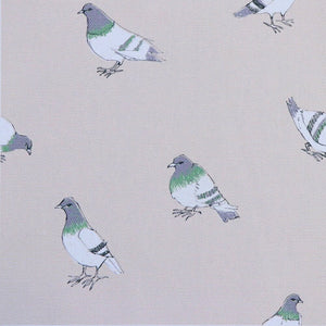 Pigeon Fabric in Turquoise- Cotton Drill