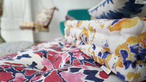Pink and Blue Linen
