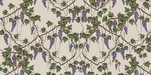 Seasons of the Vine Summer Linen Fabric