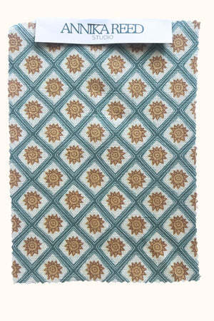 Solstice Sun Linen Fabric by Annika Reed Studio