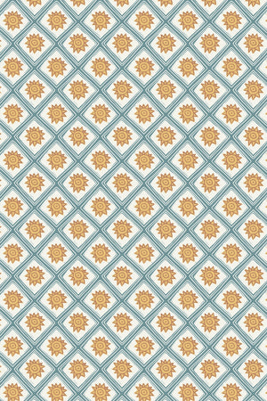 Solstice Sun Linen Fabric by Annika Reed Studio