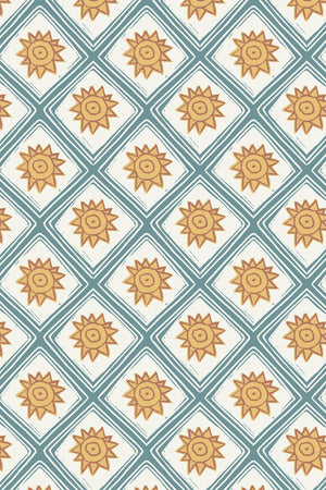 Solstice Sun Linen Fabric by Annika Reed Studio